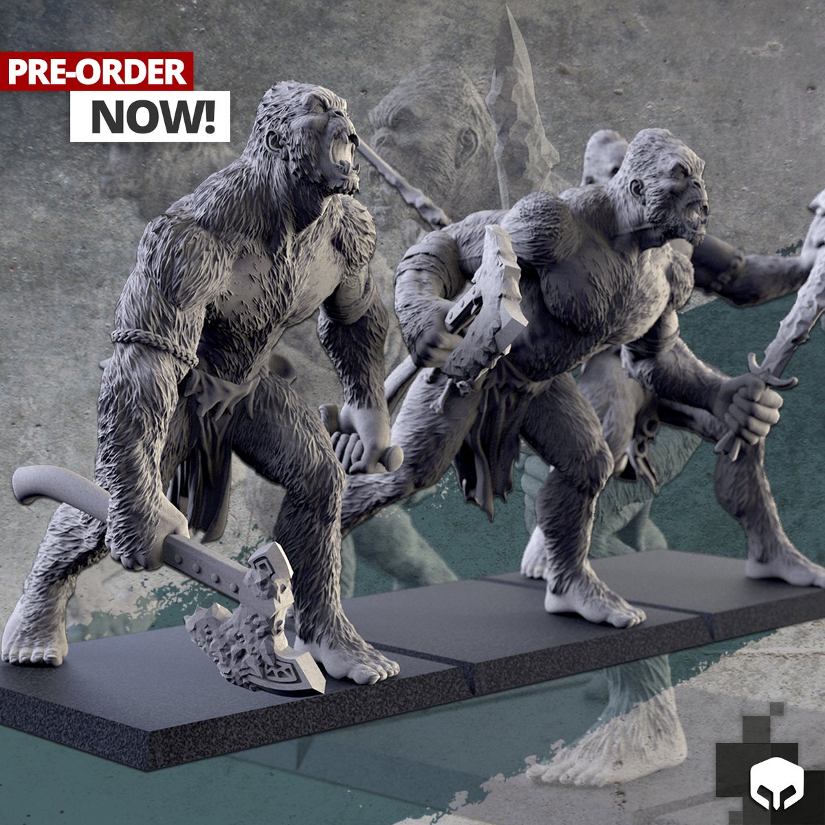 Yetis! Pre Order now!
txarlifactory.com

#warhammer #warhammer40k #bloodbowl #ogre #GW #9th #theninthage #miniatures #warhammerreforged #aos #ageofsigmar #warhammerfantasy #ogrekingdoms #ogrekhans #gorger #kineater #yetis #paintingwarhammer #ogres #wow