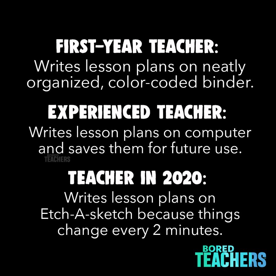 Especially teachers with kids at home.