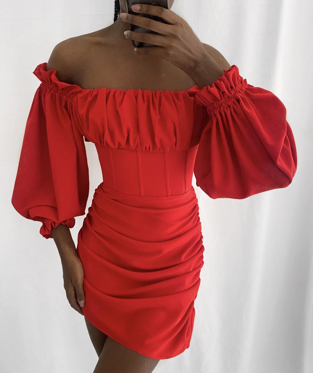 K I L ė N T A R In The Mood For Red Kose Dress Is Bias Cut And Draped With A Corset Waist In Crepe T Co 3we0mewj3h Kilentar T Co 4do12lu9j3