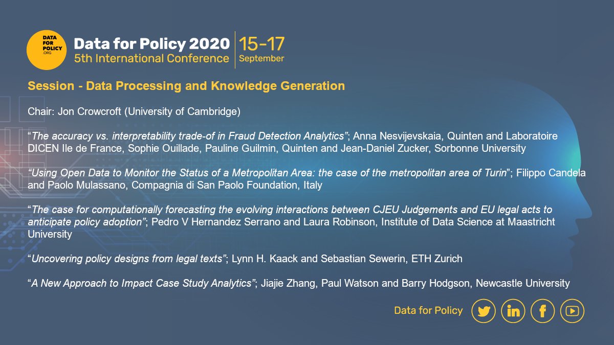 dataforpolicy's tweet image. Here is the full list of the presentations of this final session. 
#DataforPolicy2020