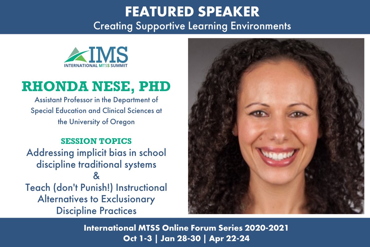 Relevant and timely sessions for school leaders, teachers and specialists #IMSForum2020 #internationalmtss <a href="/MTSScenter/">MTSS Center</a> <a href="/DivCollab/">DiversityCollaborative</a> <a href="/EARCOSORG/">EARCOS</a> @ECISchools <a href="/nesachat/">Near East South Asia Council of Overseas Schools</a> @AASSA_SA <a href="/seniaworldwide/">SENIA International</a> <a href="/AIRInforms/">American Institutes for Research</a> internationalmtss.com