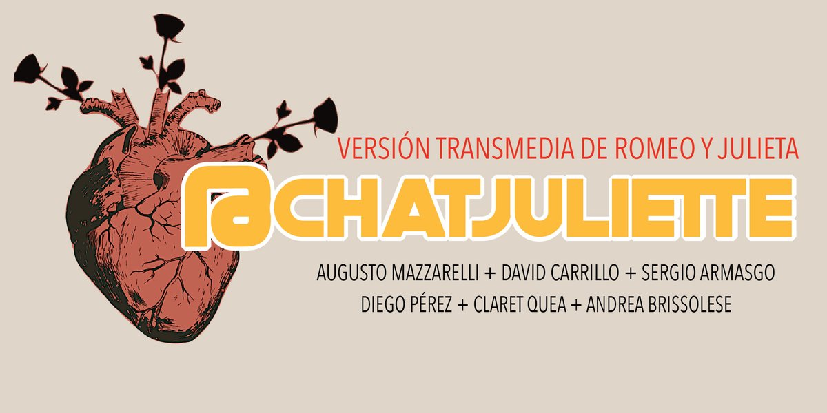 CHATJULIETTE una #ExperienciaTeatralTransmedia que durante 2 semanas te transportará dentro del universo de Romeo y Julieta en esta nueva versión del clásico de #Shakespeare