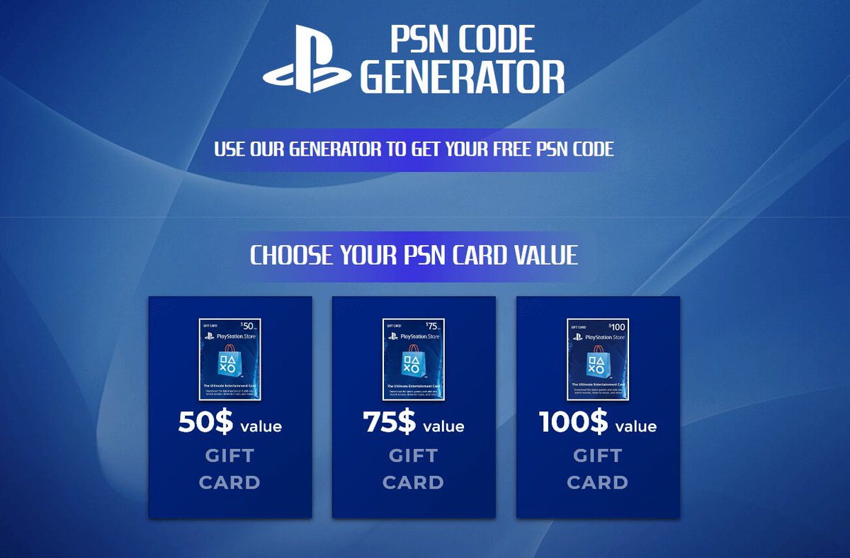 CodePSNCard1's tweet image. ✔️free psn card generator ✔️no surveys✔️psn plus card free 👉psncard.co👈😍😍😍 #PSN #cardgenerator #codecard #psnplus #PS5 #PSPlus #PlayStation