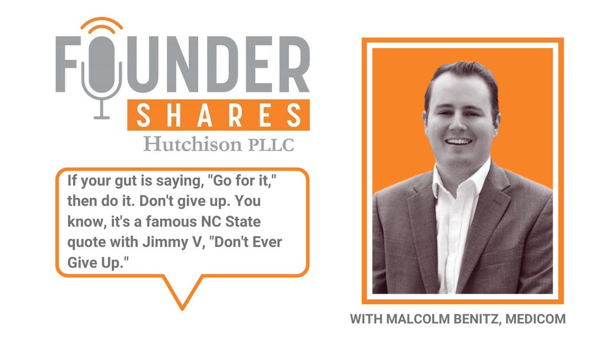 hutchlaw's tweet photo. Episode 3 dropped yesterday! Listen now and don't forget to subscribe to #FounderShares on Spotify (or wherever you subscribe) @inretrevor @MalcolmBenitz #medicom https://t.co/faiHiKYTWm https://t.co/01ziaYlvIY