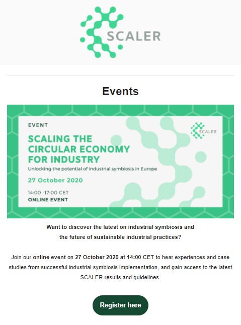 Lots of exciting activities coming up soon in the SCALER project! Regional #workshops, #webinars and our final conference! Find out more on our newsletter and register: bit.ly/SCALERNewslett… #industrialsymbiosis #circulareconomy