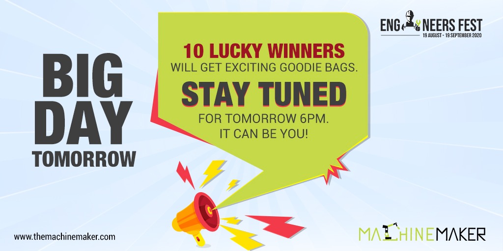 themachinemaker's tweet image. Big Day Tomorrow!!! Tomorrow we are going to do a Lucky Draw to choose our 10 #contest winners. If you faced any problem while DM-ing us, You can fill-up this form 👉docs.google.com/forms/d/e/1FAI…. The winner will receive exciting goodie bags from us. Others will get a special #gift too