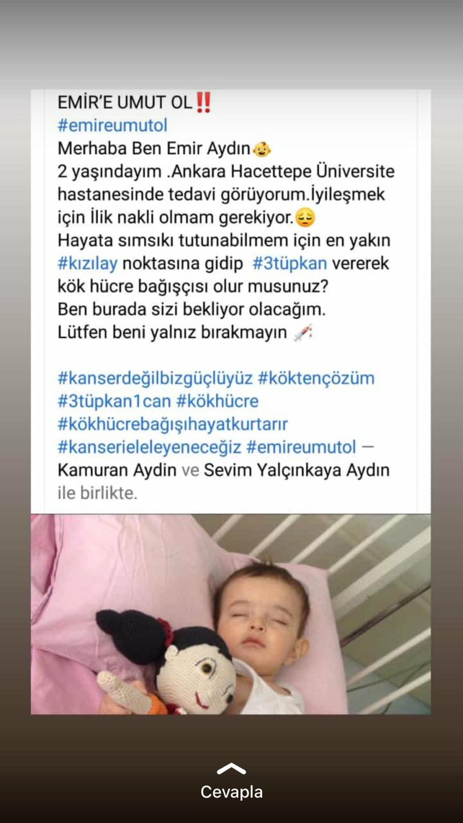 cuhadar_pinar's tweet photo. #altın gibi güzel çocuklar var şifa bekleyen #EmireSesOl #emireumutol #acil ilik nakli olması gereken bir bebek çok acı çekiyor. Kızılay'a giderek üç tüp kan verebilir, kök hücre bağışında bulunabilir, bir mucizeye vesile olabilirsiniz.Lutfen retweetleyin https://t.co/ecwcOClSZf