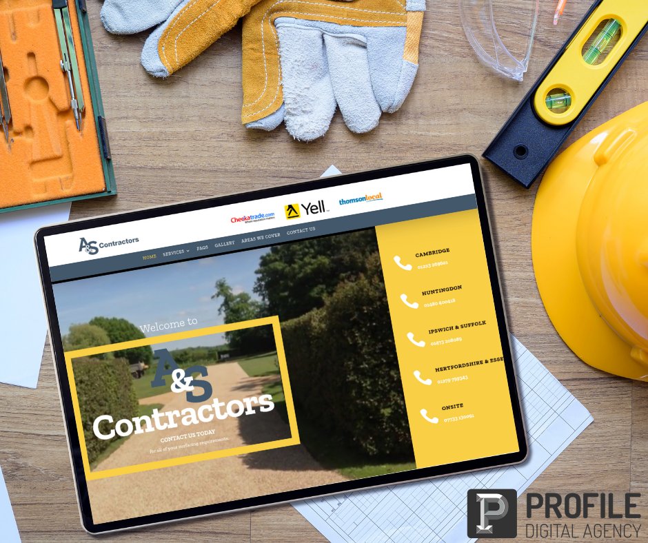 ProfileDigital's tweet image. WOW, our Web Developers really have been busy 🚀

Yet ANOTHER site goes live 👀 This one for A&amp;amp;S Contractors 🙌🏼This is a surfacing brochure website, offering info on their available services as well as a gallery of their previous jobs! #teamprofile