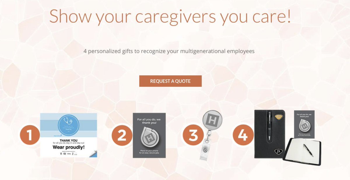 Express gratitude with gifts employees of all ages will appreciate! Learn more about our Healthcare Recognition Awards here: bit.ly/2oxvfIU

#Healthcare #Recognition