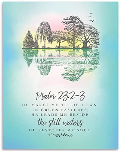 God pointed this out to me while doing this thread. STILL water is a mirror.The verse about STILL water (mirror), are just the numbers mirrored. Psalms 23: 2-3  8/