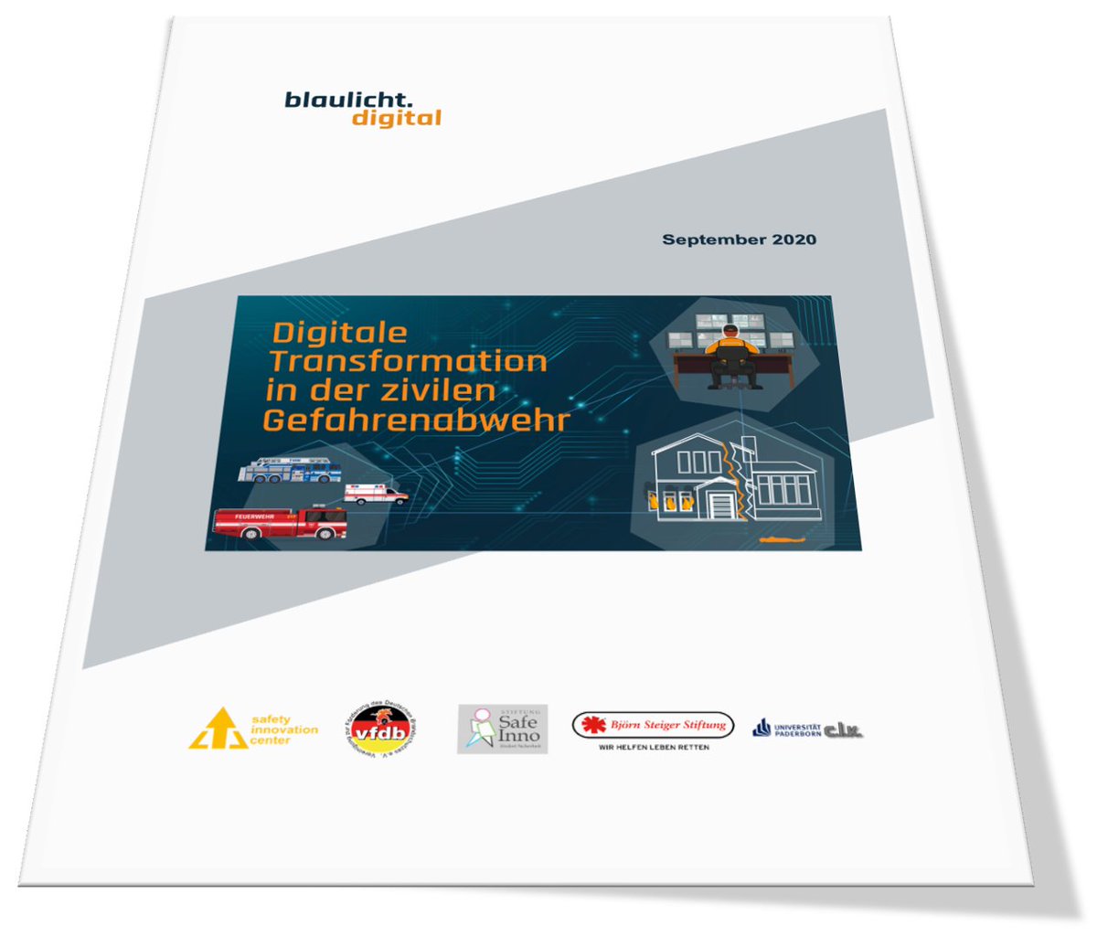 Digitale Transformation in der zivilen Gefahrenabwehr: Teilnehmer der Studie sehen Handlungsbedarf. Alle Ergebnisse: blaulicht.digital #blaulichtdigital @vfdb_ev <a href="/safetypaderborn/">safety innovation center gGmbH</a> <a href="/steigerstiftung/">Björn Steiger Stiftung</a> <a href="/unipb/">Universität Paderborn</a> safetyinnovation.center/2020/09/digita…