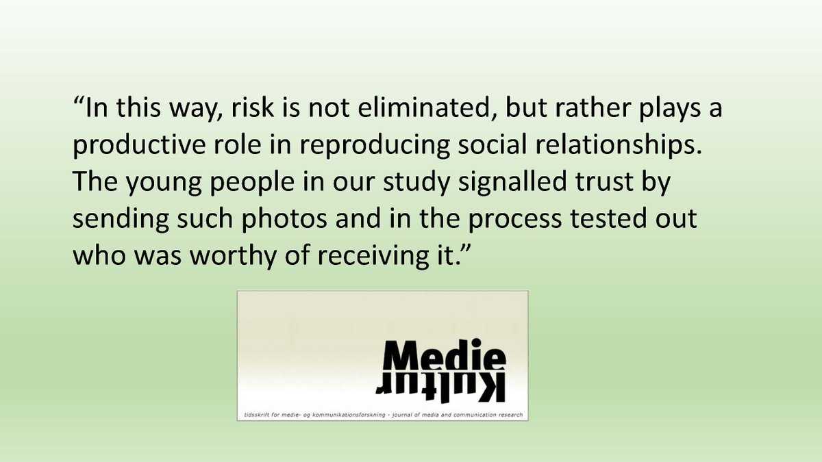 In the article ”Friends, lovers, risk and intimacy”, Mareike Bonitz and <a href="/amthorhauge/">anne mette thorhauge</a> explore risk taking as a socially meaningful practice. Read the article here: tidsskrift.dk/mediekultur/ar…