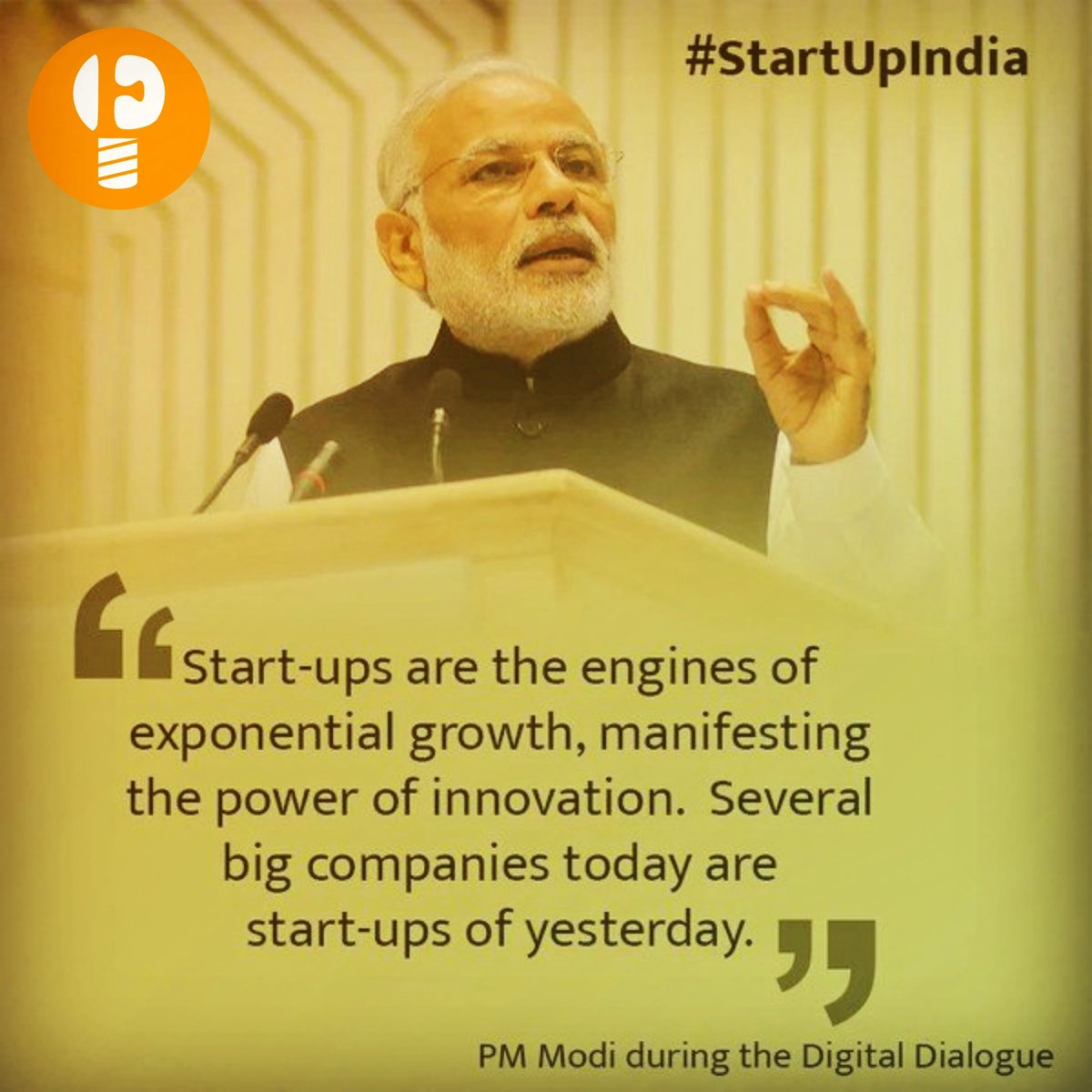 EntrepureWeb's tweet photo. #HappyBirthdayNarendraModi 
#startup are the engines of exponential growth, manifesting the power  of #innovation .
Several Big company are startups of yesterday.
- @narendramodi
#HappyBdayNaMo #NarendraModi #happybirthdaynarendramodiji
#indianstartup #Entrepreneurs #Entrepure https://t.co/ApMf6jK3xL