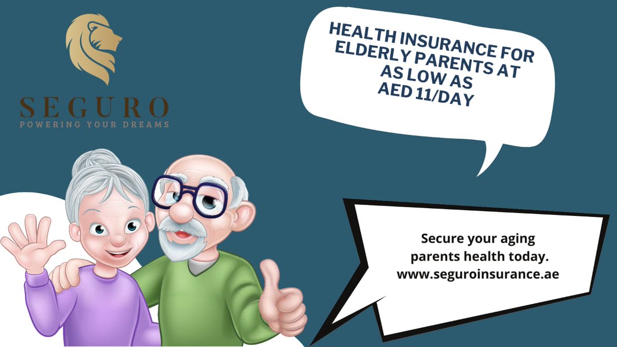 SeguroPrivate's tweet photo. "Some precious things like your parent's health is priceless"

Secure your aging parent's health today. 
Call us now at +97145096900 or visit https://t.co/F2hOWg7iQd

#seguroprivatewealth #seguroinsurance #healthinsurance #seniorcitizen https://t.co/FUaG5sRcar