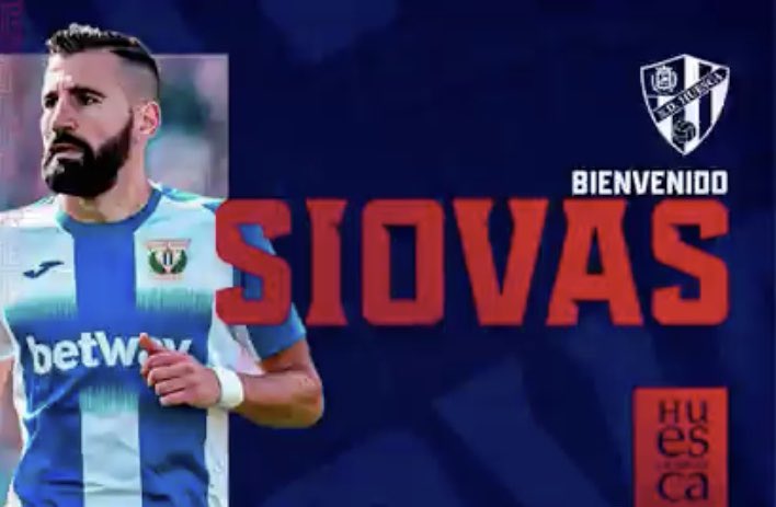  DONE DEAL  - September 17DIMITRIOS SIOVAS(Leganés to Huesca )Age: 31Country: Greece Position: Central defenderFee: €1 millionContract: Until 2022  #LLL 
