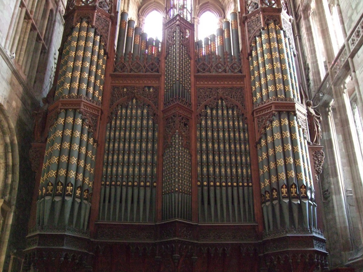 The cathedral's old organ is something to look out when visiting. This was paid for by the Earl of Dudley as part of the Victorian Restoration.