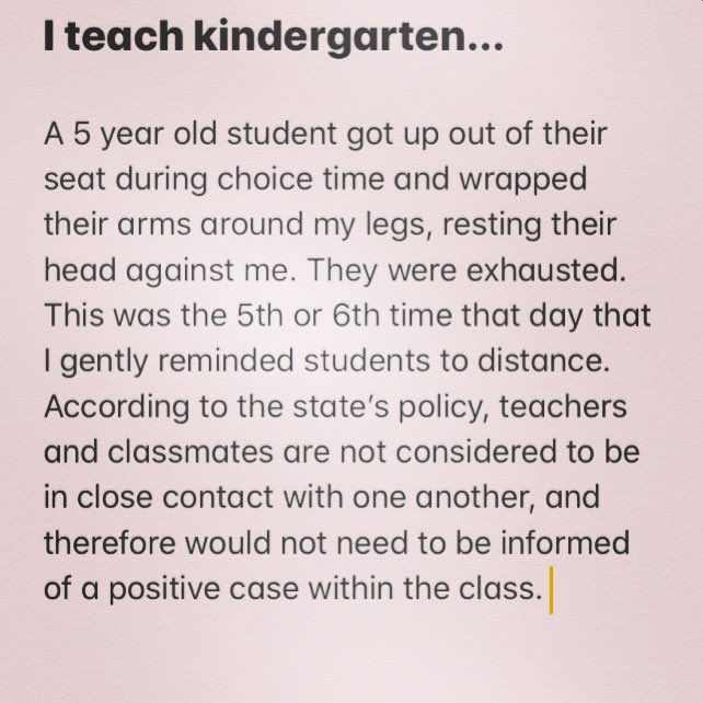 VtWorkers's tweet photo. From Southern VT.  How are we to maintain #safeandjustvtschools when we are given conflicting info.  Outside of school the determination is  6’ or less for 15mins. But, inside of a school for hrs, that doesn’t apply?!?! @healthvermont ##vted https://t.co/mSCWUOZmO9