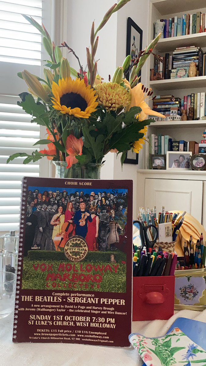 BookJo's tweet photo. Look what I found from 2017, @MillarCaroline and @chthonicionic! Banishing seizure-y wiped out-edness by blasting the rehearsal video.
If you aren’t already part of #VirtualVox and enjoy @thebeatles give us a try! #TwoFreeRehearsals #PleaseShare #BeyondN7
https://t.co/f0wts6Kj7A https://t.co/47OZjyJnon