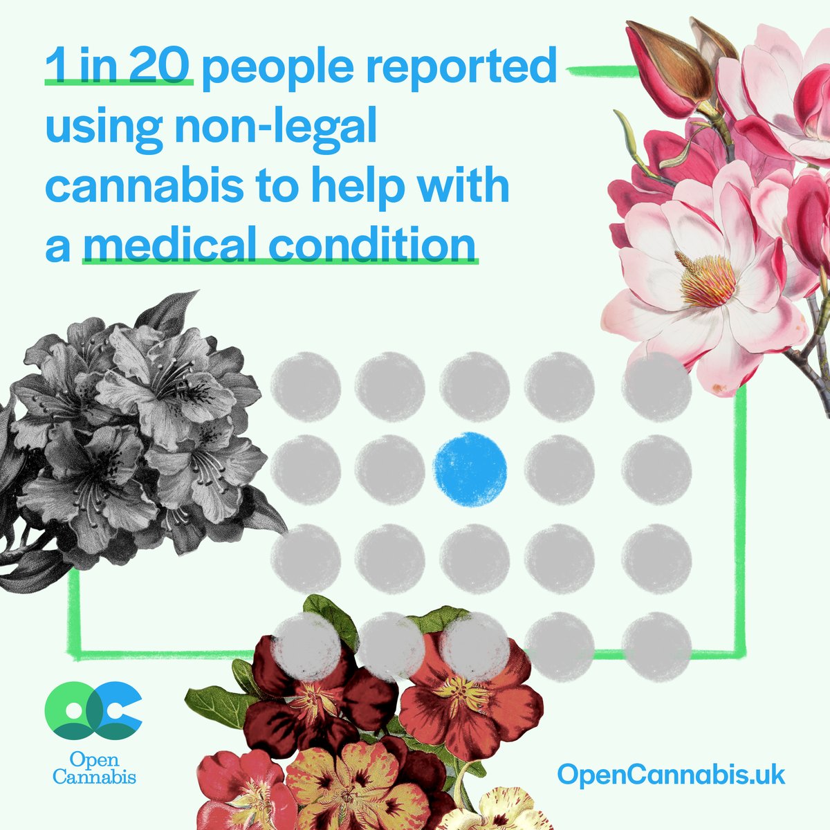 opencannabisuk's tweet photo. 1 in 20 reported using non-legal cannabis to help with a medical condition.

https://t.co/0vL8ttM1mV is the go-to guide for prospective patients.

Contact us at
https://t.co/NGoTqZyvQs
to get in touch or share your story.

We're here to help.

#opencannabisUK https://t.co/xmr3fteECp