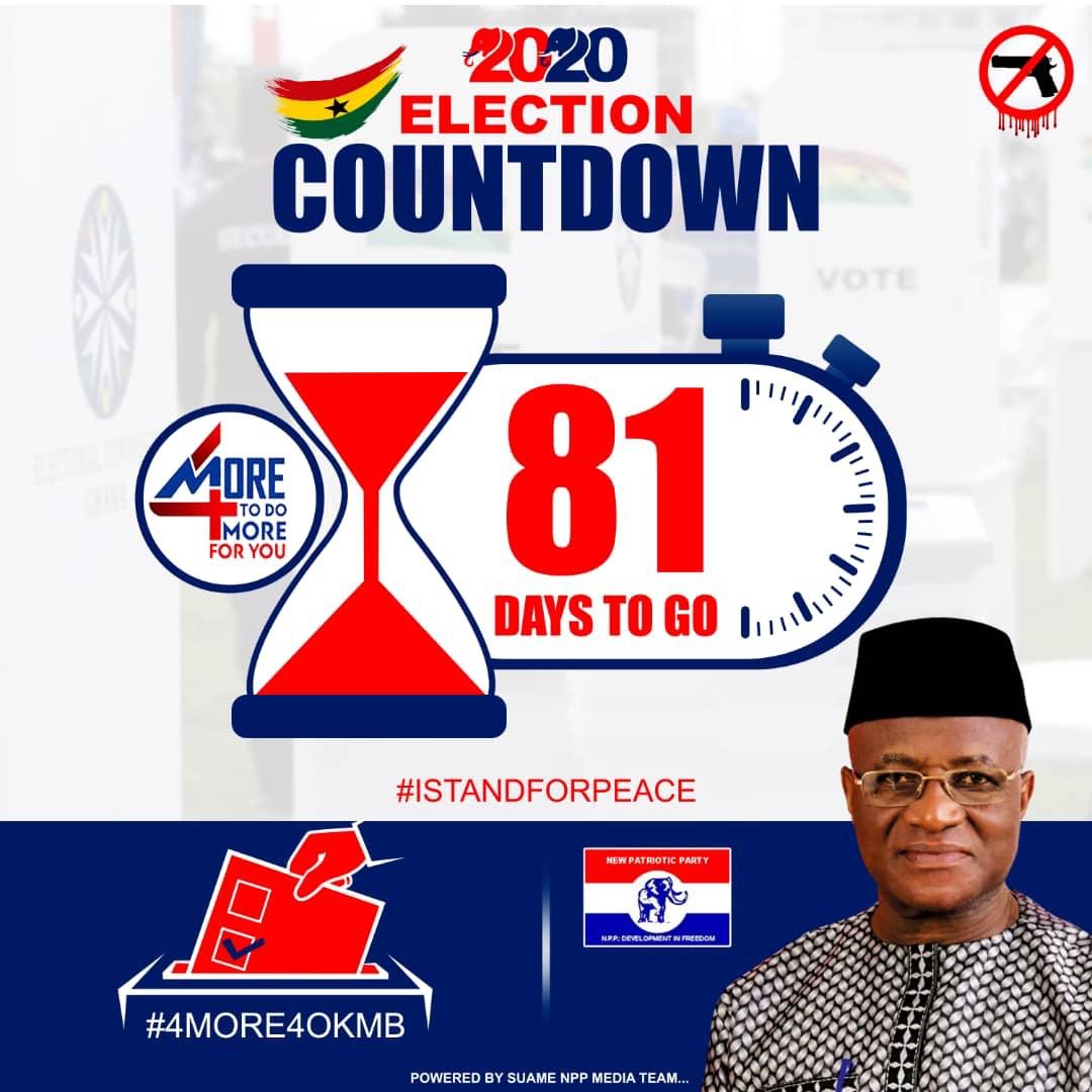 NppSuame's tweet photo. 81 days to the General Election.
Let's win together on December 7th
#4MoreToDoMoreForYou
#4MoreForNana
#4MoreForOseiKyeiMensahBonsu
#VoteNana #VoteOKMB
#nppsuamemedia
Contact: 0541230934
0559267458 https://t.co/xpjKvZQrAz