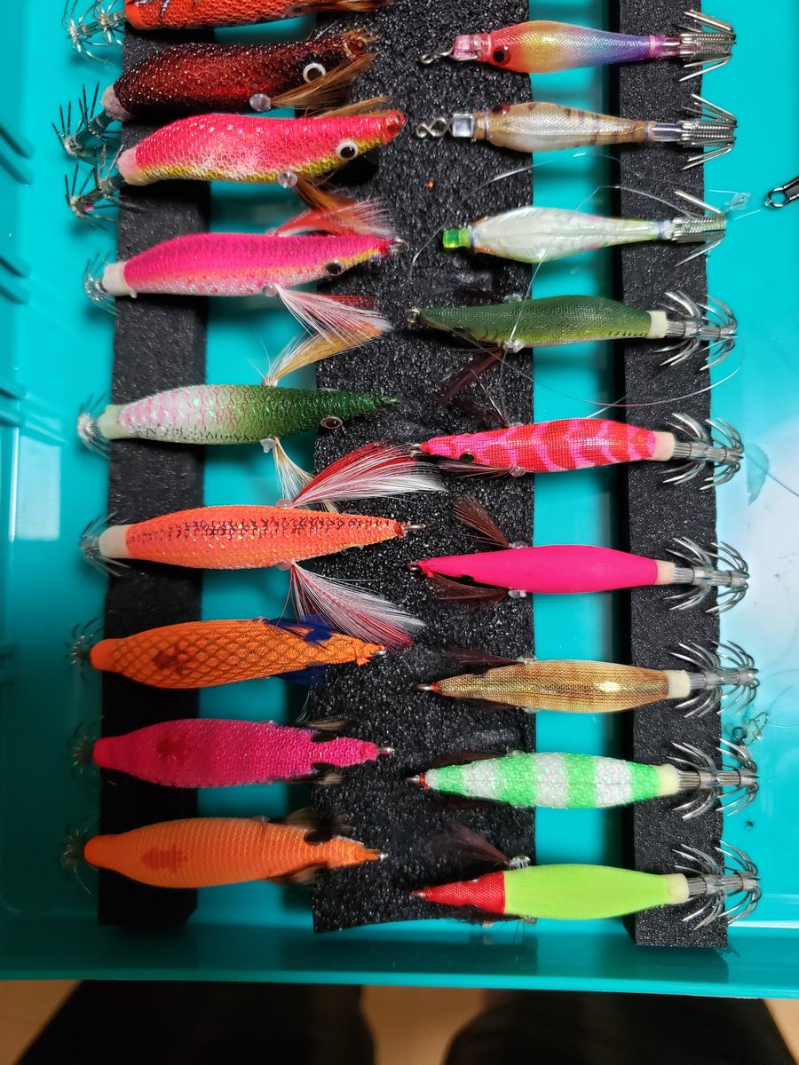 ゆぅさん マメイカのエギング用に１号のエギ導入 左側 1 5号 右側 1 0号 マイナーなオホーツクでのエギングは成立するんかな O D この間 マメイカの新子もたくさん見たし 試してみる価値はあるかなー D