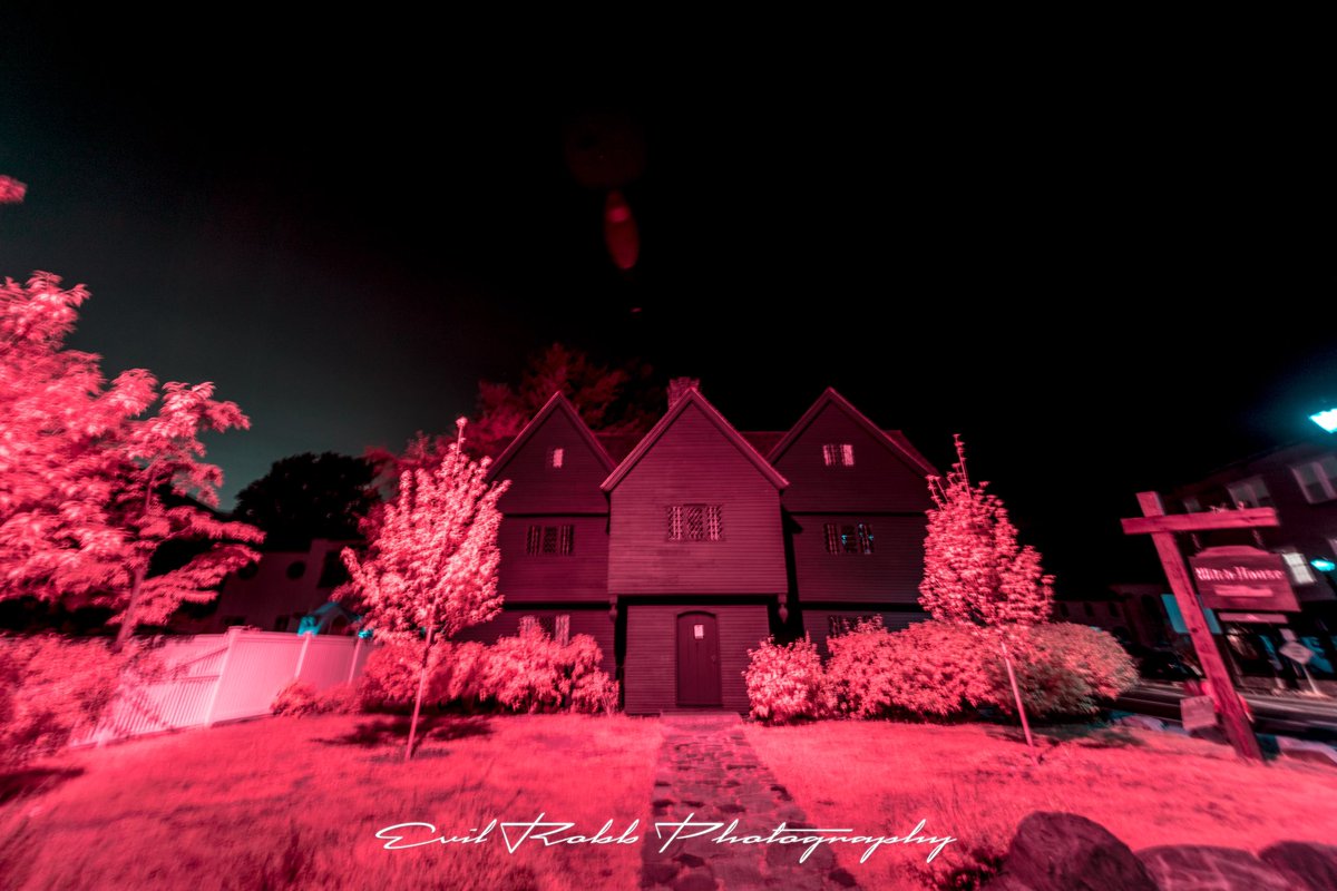 Infrared photo of the Salem Witch House