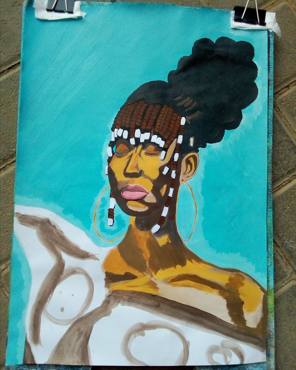 thaboytouch's tweet photo. Not finished  
#artsouthafrica #art https://t.co/Ukyeazh5xT