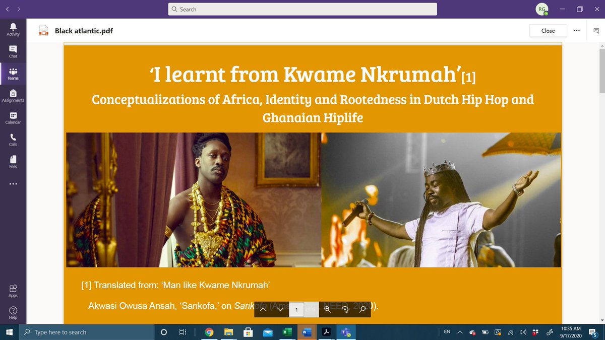 redgillett's tweet photo. 4. The student who wrote about Dutch rapper Akwasi, and global/local pan-Africanism in hip hop... then delivered their paper at conference TO AKWASI himself! And got props from the artist #breakingrules2020. https://t.co/RC6TEGJoP3