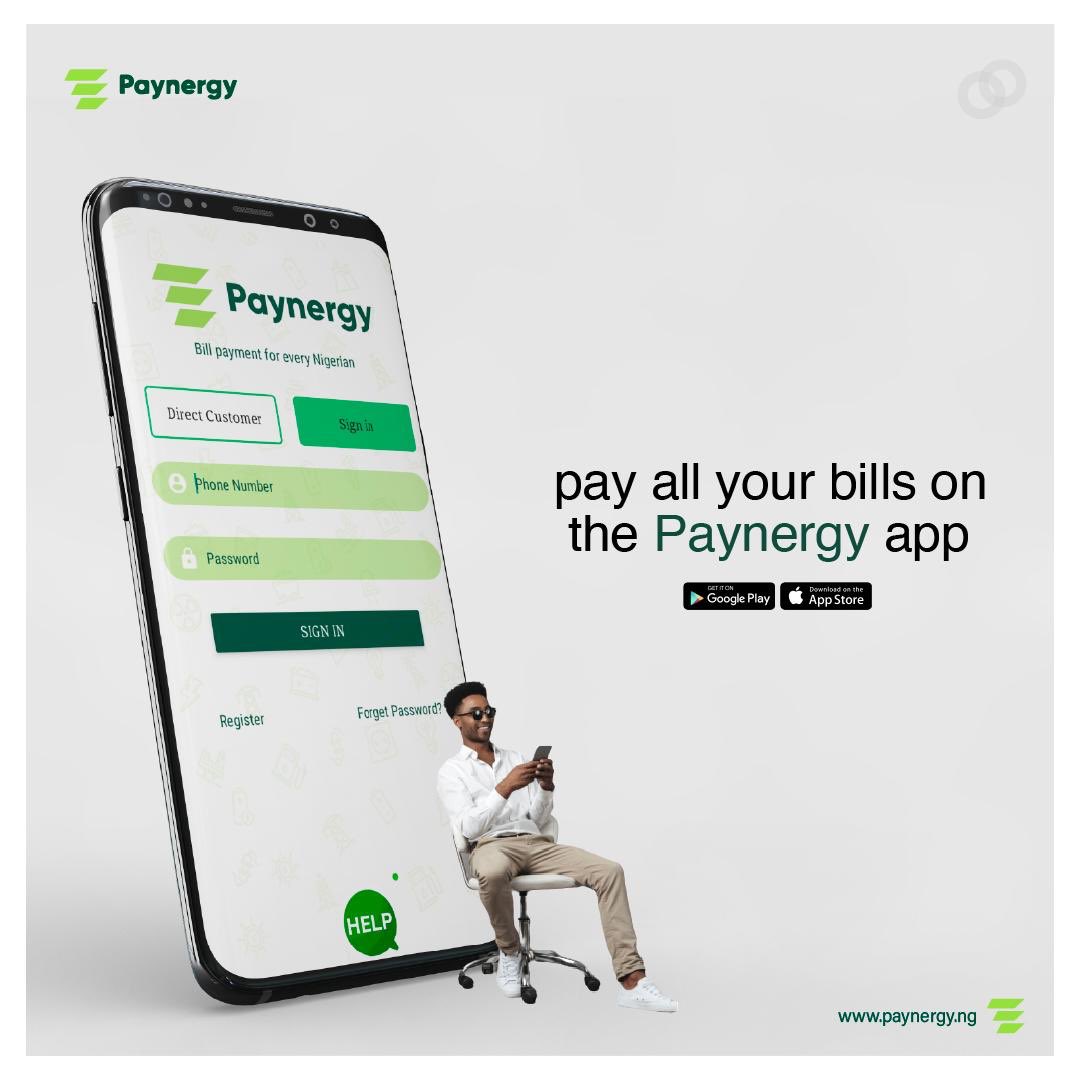 PaynergyNg's tweet photo. Looking for a platform that allows you pay for all your utilities in one app?  Use Paynergy for your electricity bill,  cooking gas refill, diesel, tv subscription, data and airtime recharge .

Simple download Paynergy app on google playstore.

#ThursdayThoughts #buyelectricity https://t.co/pgJ5WBiDEK