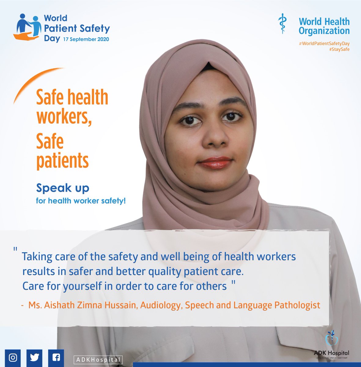 Adk Hospital World Patient Safety Day Safe Health Workers Safe Patients Staysafe Worldpatientsafetyday Adk Hospital World Patient Safety Day Safe Health Workers Safe Patients Staysafe Worldpatientsafetyday