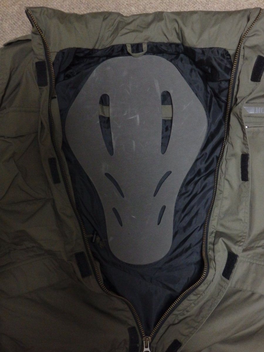 Kazy633's tweet photo. このペラペラじゃちょっと心許ないでしょ？ということでデイトナのバックプロテクターに交換しました　衝撃を受けると瞬時に硬化するらしい
ホントは他社ハードタイプにしたかったのですが、背中のポケットのサイズに合うものがありませんでした
#デイトナ
#SASTEC https://t.co/LwwifjdjaK