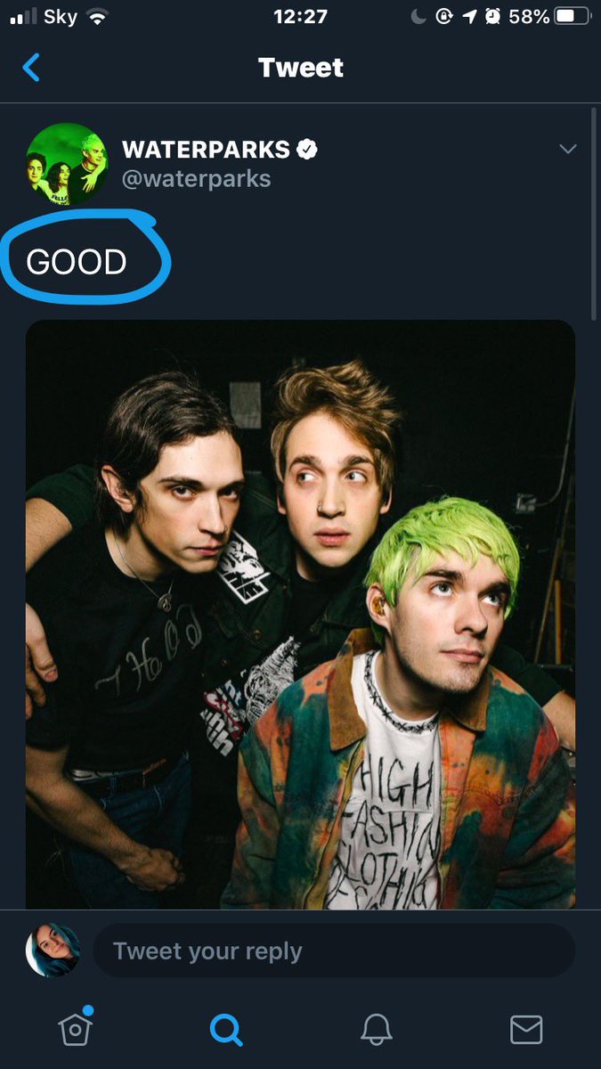 there’s been a lot about the frequent use of the word “good” in the posts recently. which could be something to do with the name of the album, since it’s G. i’ve seen a couple examples “good boys” ? “good news” ? or just “good” ?