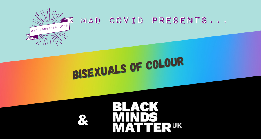 MadCovid's tweet photo. We launched our #MadConversations Podcast this week! 
Our second episode features Soraya Stuart @sorayastuart from Black Minds Matter UK @bmm_uk and Jacq Applebee from Bisexuals of Colour @BisofColour.

#BlackLivesMatter 

Listen here: https://t.co/zhDnvDiozp https://t.co/dcIRpeyxSg