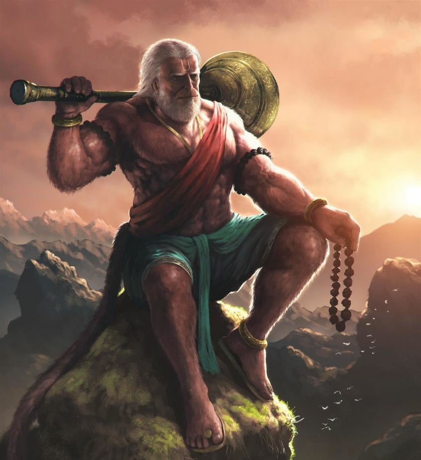  #DidYouKnow?Mahābali Hanumān Had 5 Brothers !In Brahmānda Purana , there is a very interesting information about Shri Hanumān . It is mentioned that he had 5 brothers who were married and had their children's.