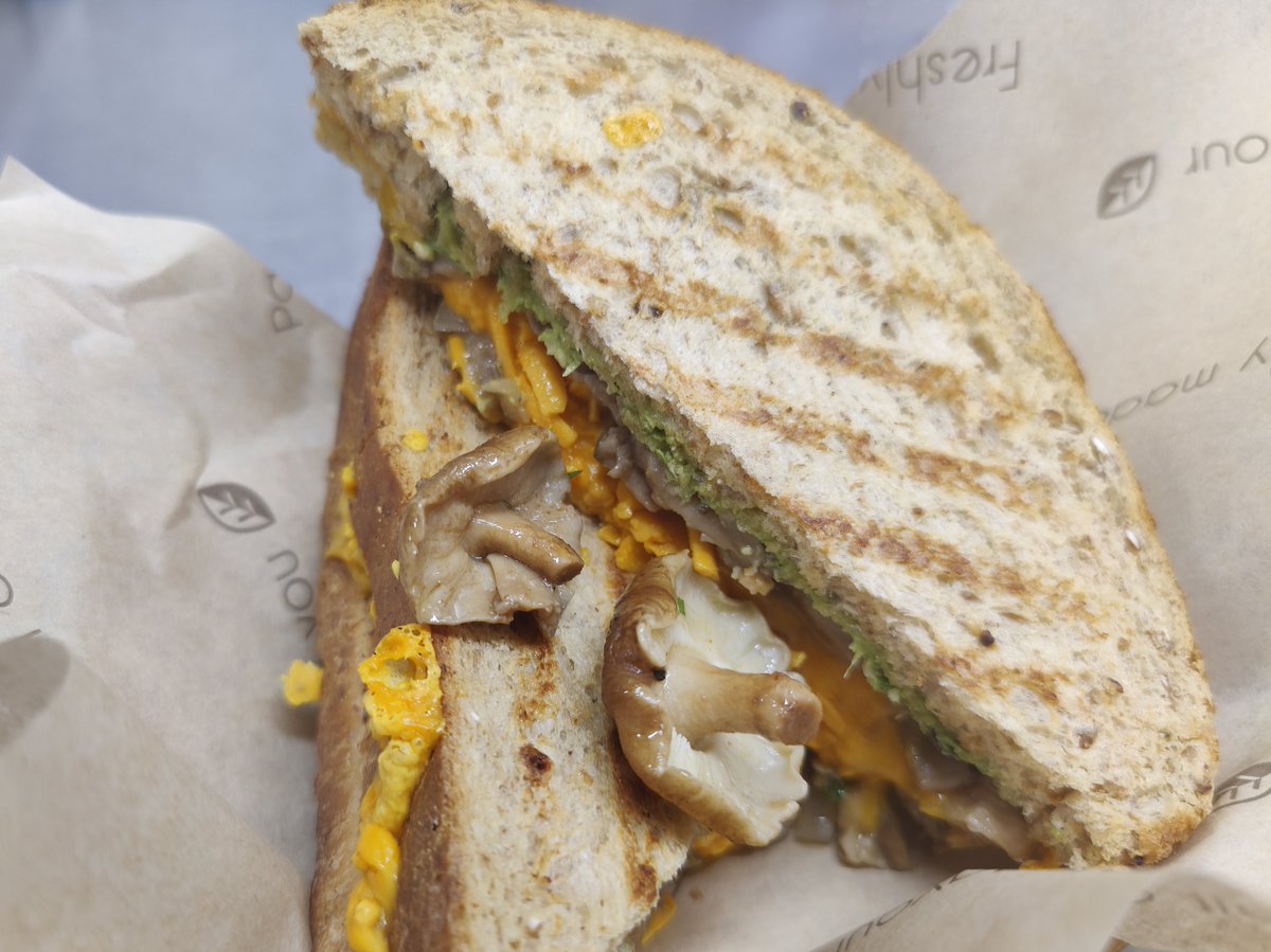 Day 13 of #ScotFoodFort20 &amp; it's our Vegan Dream Toastie – Also adored by meat lovers.
Wild Scottish mushrooms, vegan cheese &amp; a spring onion pesto in Malted bread. 🥰🤤
Available from 12 everyday 👍

#scottishfood #veganfood #supportlocalbusiness