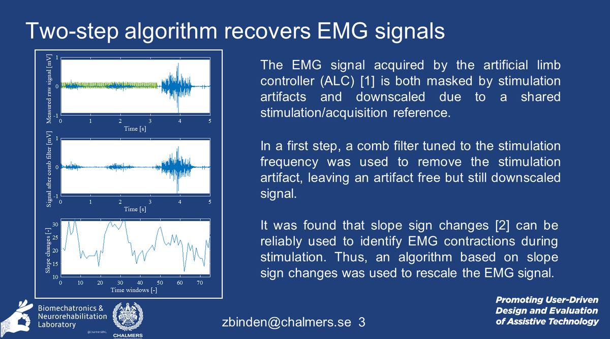 janzbinden's tweet photo. Artifact removal algorithm removes stimulation artifacts introduced by direct nerve stimulation and allows for somatosensory feedback during real-time prothesis use @cybathlon @ChalmersBNL  #CybathlonSymposium #ARM https://t.co/MMDlTbv3gP