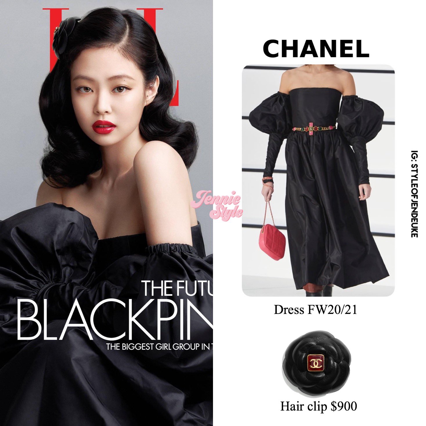 JENNIE STYLE on X: her hair claw is chanel y'all 😭😭😭   / X