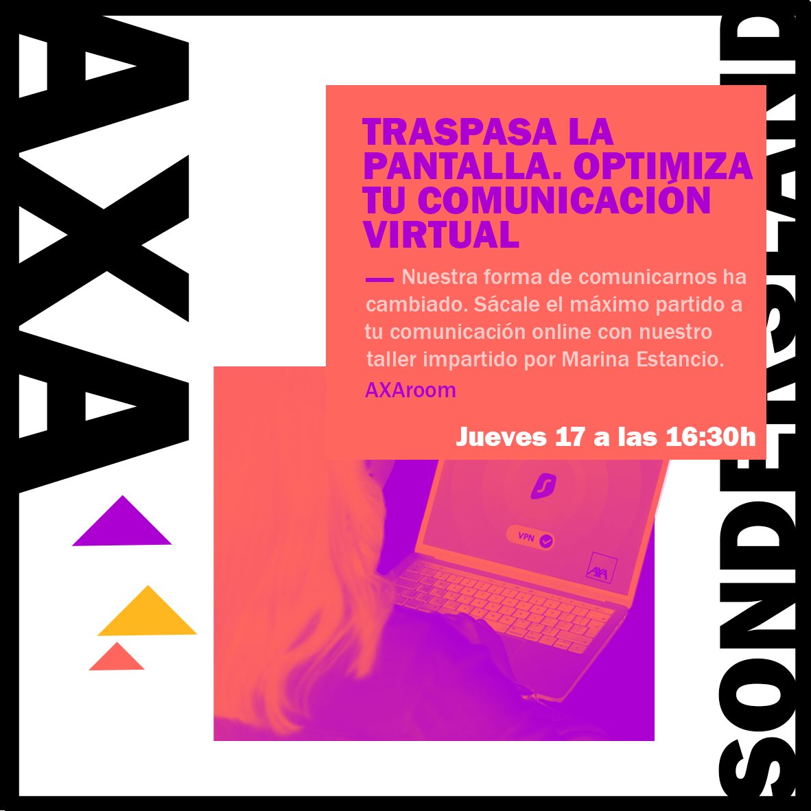 AXASegurosEs's tweet photo. Ya hemos disfrutado de nuestro taller de #mindfullness en @SonderslandFest con Noemí Benito, y esta tarde os esperamos en la #AXARoom con nuestro taller de comunicación virtual a cargo de @estacio_marina 🙌 #AXAenSondersland https://t.co/0pXFxiX4T8