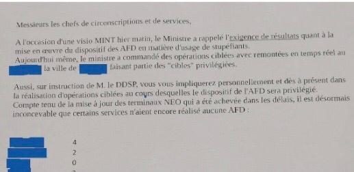 alliancepolice's tweet image. Les démons de la politique du chiffre ? 
Notes, instructions avec objectifs par patrouille... 
Pression des chefaillons ! 
Alors monsieur le ministre @darmanin -&amp;gt; transparence ou exigence de resultats ?
Et les gardiens dans tout ça ?
Ils subissent😡
