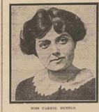 8/15 Despite the negativity, some supported women becoming dining car attendants. In the U.S. prior to WW1, a Miss Carrie Benton, 'a plucky girl' had been hired on the Cincinnati, Hamilton and Dayton railway and travellers flocked to her department of the train.  #NTiHoR