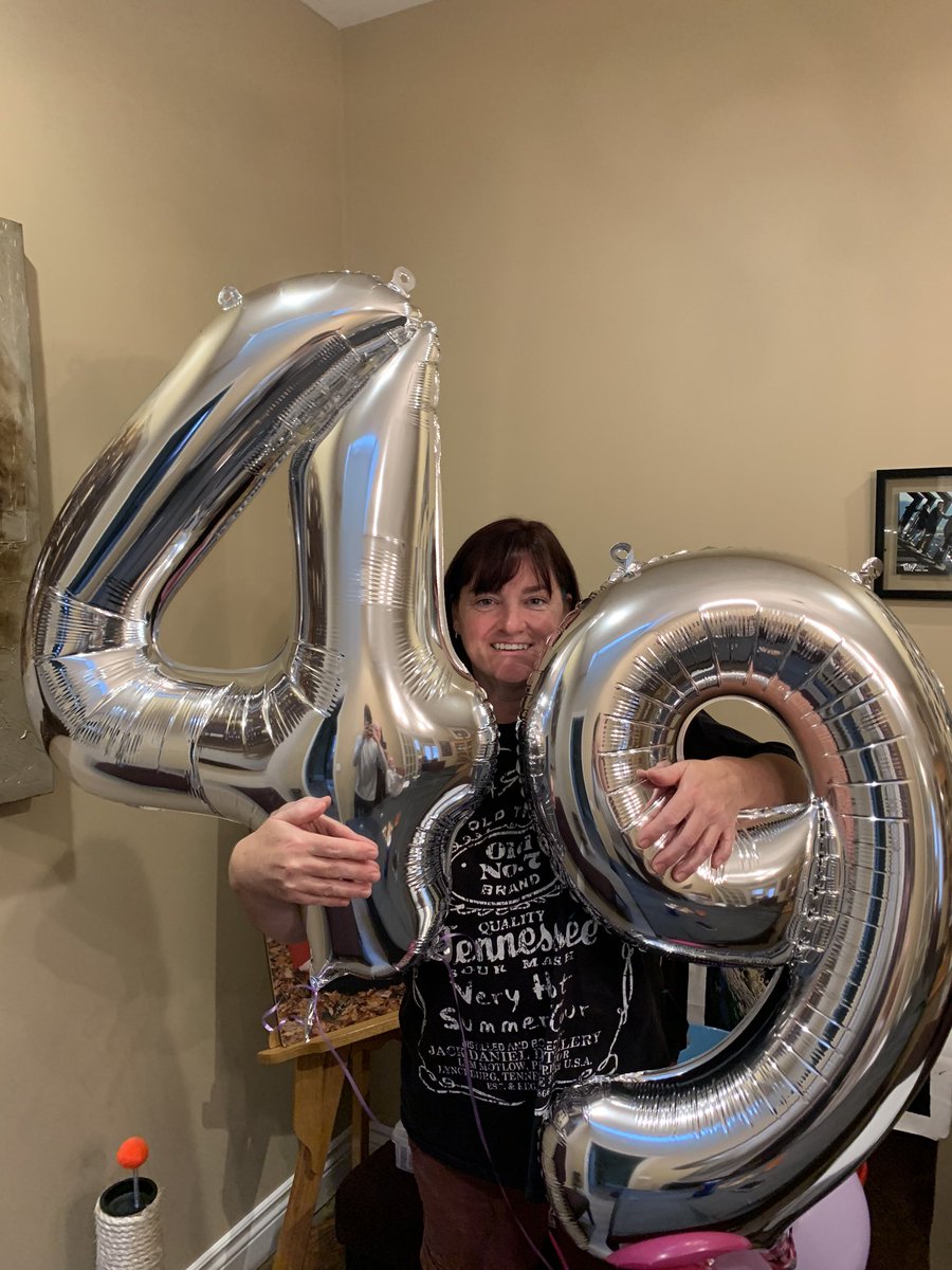 Happy birthday mom, 49 will be the best one yet.