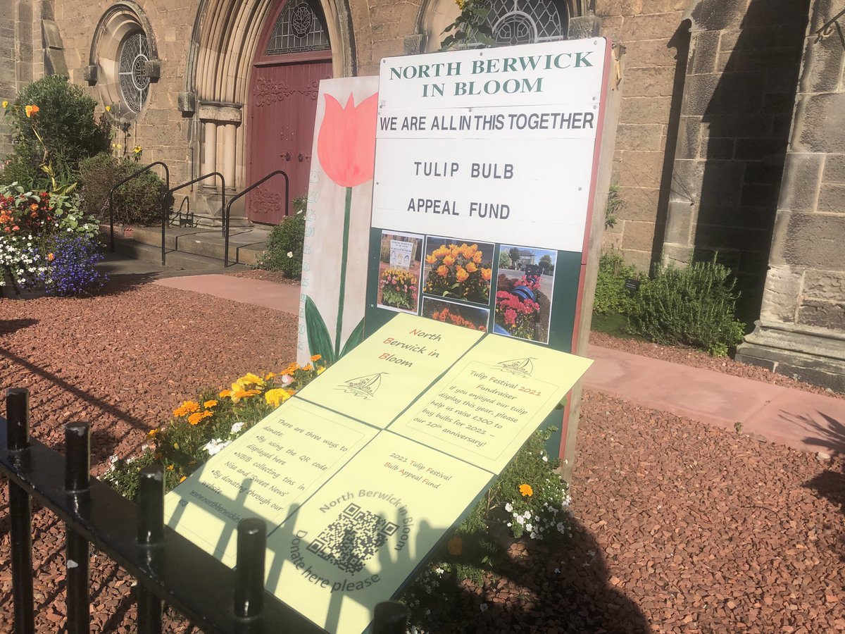 NBinBloom's tweet photo. Buddy attracted a lot of attention while we were setting up our display! Please donate to our funds for the 10th tulip festival next year #tulips #tulipfestival #gardeningscotland #northberwick #cutedogs https://t.co/vcJmOglwTZ
