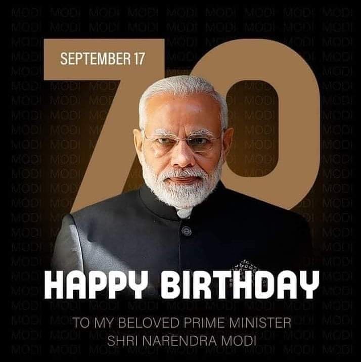 Happy birthday to our beloved Prime Minister Shree Narendra Modi  