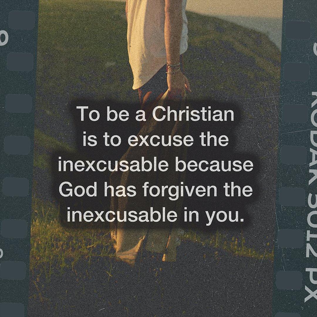 craiggroeschel's tweet image. “To be a Christian means to forgive the inexcusable because God has forgiven the inexcusable in you.” -C.S. Lewis