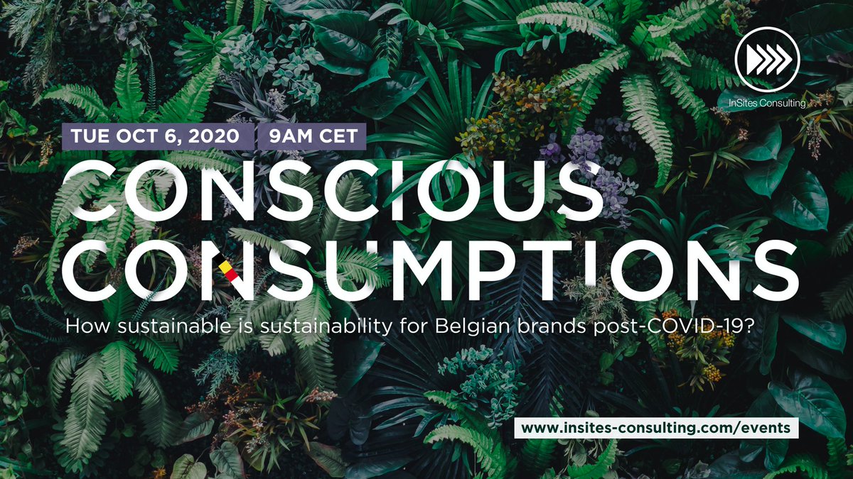 Thanks for your interest in my speech on #sustainability &amp; branding. If you want to hear the full story including extra facts &amp; figures on Belgian shopping, ethical habits, buycotting etc.. We have a free virtual presentation on 6/10 at 9 am: insites-consulting.com/events  #ubatd