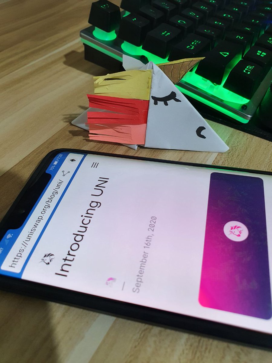 ZachZwei's tweet photo. My kid knows what is trending right now. Thanks to @UniswapProtocol. Did you know you can claim $UNI with @TrustWalletApp? Just have some ETH and start claiming.
#GetTrust https://t.co/KH3RHzWfbF
