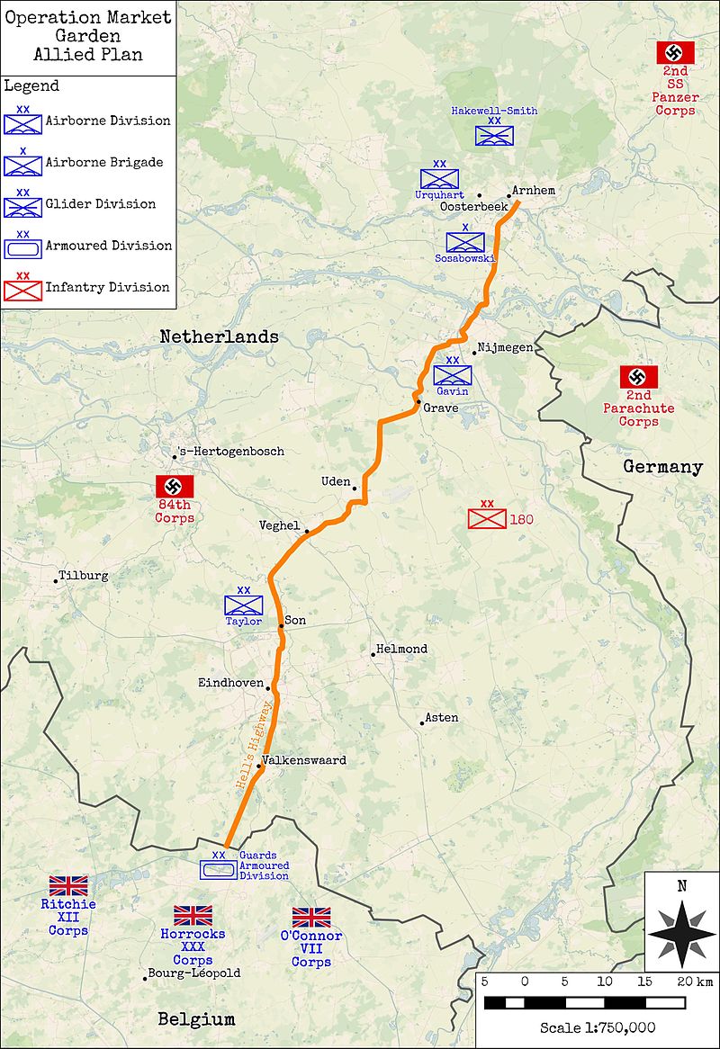 30 of 31:The  1st Airborne Division elements near Arnhem faced almost immediate opposition upon landing. Jumping in broad daylight and losing the element of surprise was only half the problem – 2 SS Panzer Divisions were in the Arnhem area before the operation even commenced.