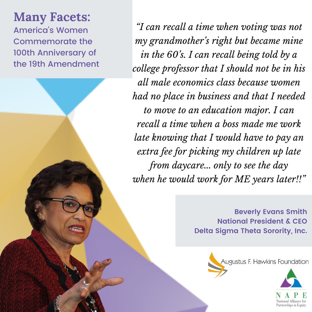 NAPEquity's tweet photo. No conversation about the U.S. Constitution is complete without women because #WomenLead in policy, business, education, and equity. Take a look at my essay in #ManyFacets https://t.co/h10ipoBxEy and share your leadership story. https://t.co/gLbcTp3vtQ