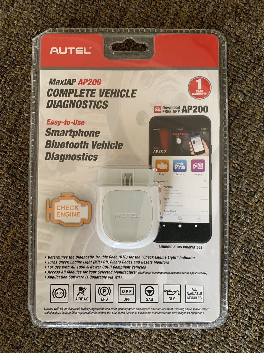 eeiihh_ray's tweet photo. AUTEL MaxiAP AP200(OBD2)
Scan &amp; clear error codes on your car with your smartphone via bluetooth.
Compatible with ios &amp; android.
400Ghc Only!Kindly RT.🙏🏾 https://t.co/8w9GZzNgXn