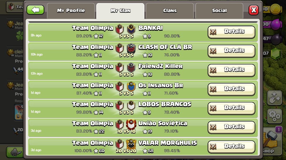 Histórico tá bacana! 😎